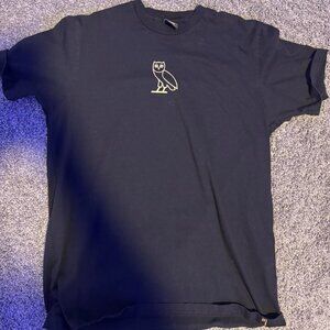 Octobers Very Own Men's Black and Navy T-shirt